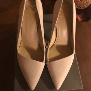 Vince Camuto havana cream pumps...